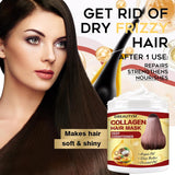 Collagen Hair Treatment Hair Mask & Hair Growth Serum,Deep Conditioner Hydrating Hair Mask for Dry Damaged Hair,Hair Growth Oil for Hair Loss,Natural Hair Regrowth Treatment for Men and Women