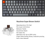 K2 75% Layout RGB Bluetooth Wireless Mechanical Keyboard with  Super Brown Switch/Anti Ghosting/N-Key Rollover, Compact 84 Keys USB Wired Gaming Keyboard for Mac Windows-Version 2