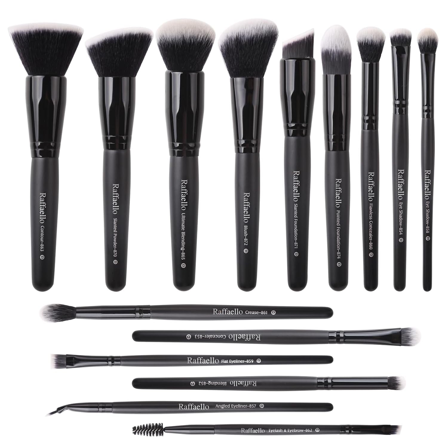 15pcs makeup brush set | Synthetic makeup brushes kit | Foundation contour brush set | Eye shadow blending brushes | Professional makeup brush kit | Soft cosmetic brushes set | Beauty makeup tools set | Full makeup brush collection
