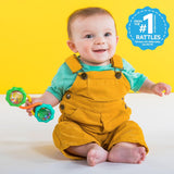 Rattle & Shake Barbell Toy, Ages 3 Months and up Green