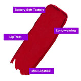 Red Lipstick Long Lasting Lip Makeup Cream Finish Hydrating Lipstick for Women, 1 Count (Pack of 2)